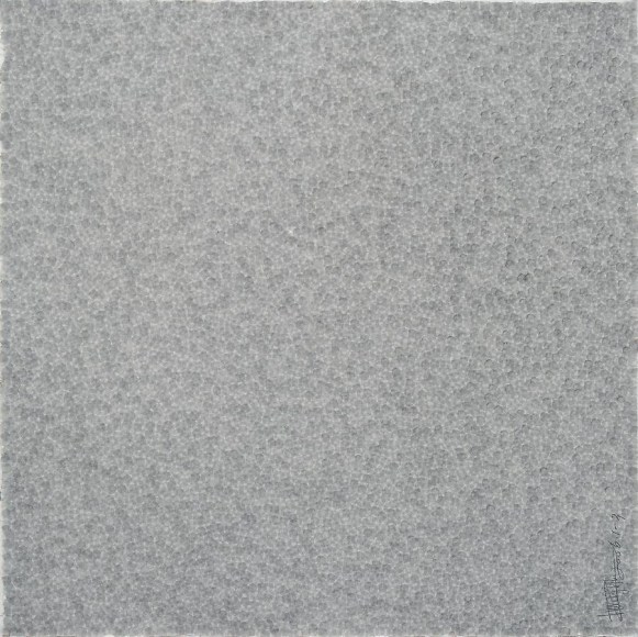 Zhang Yu, Fingerprints-2006.1-3, 2006, Xuan paper, ink and wash, 29.5 x 29.5 inches