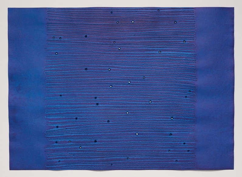 Sohan Qadri, Sagara VII, 2003, ink and dye on paper, 99 x 140 cm (39 x 55 inches)