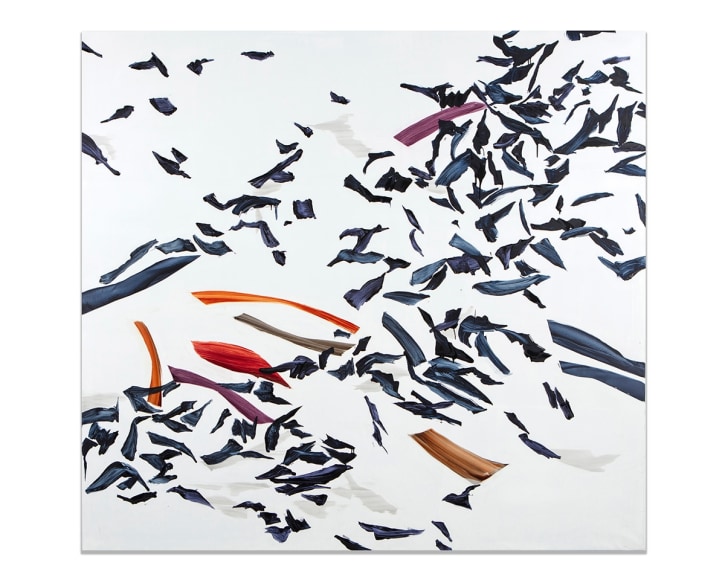 Ricardo Mazal, Ba Zasa White 2, 2023, oil on linen, 182.9 x 198.1 cm (72 x 78 inches)