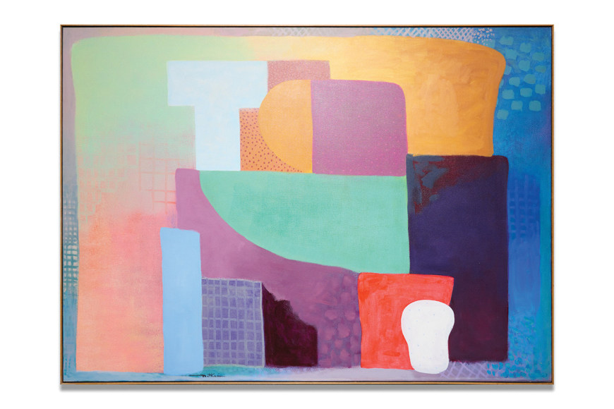 Robert Natkin, I Like How the Left Side Modulates Up, 1989, acrylic on canvas, 147.3 x 203.2 cm (58 x 80 inches)