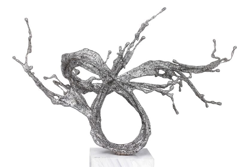 Water in Dripping - Yong, 2015, stainless steel, 64.2 x 69&nbsp;x 39.25&nbsp;inches/163 x 175 x 100 cm