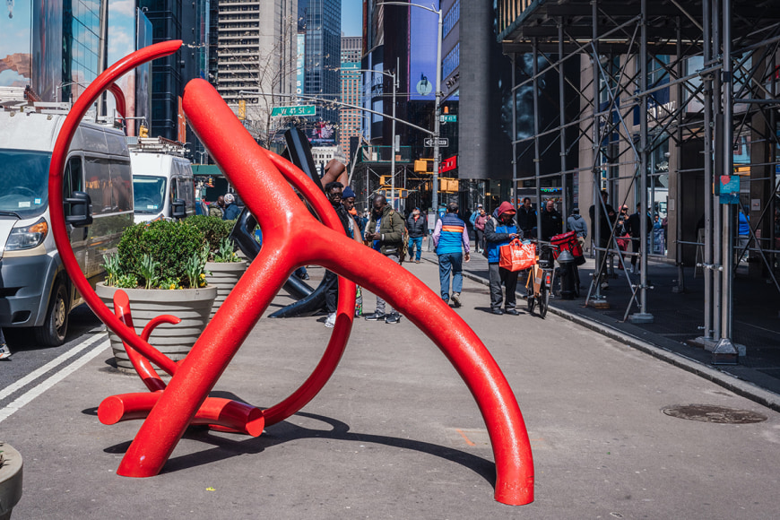 Steve Tobin, Untitled (Steelroots Series), welded steel, paint, 8' x 11'4&quot; x 5'8&quot;