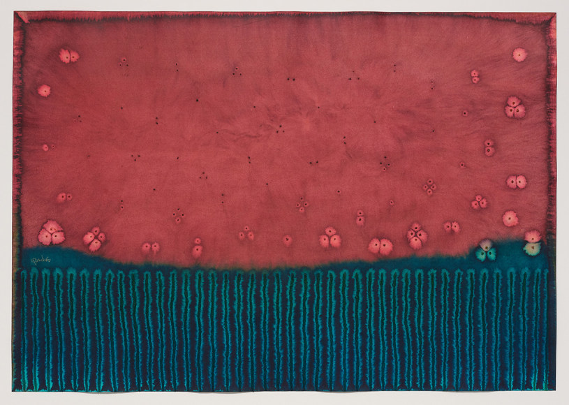 Sohan Qadri, Cit, 2007, ink and dye on paper, 84 x 114 cm (33 x 45 inches)