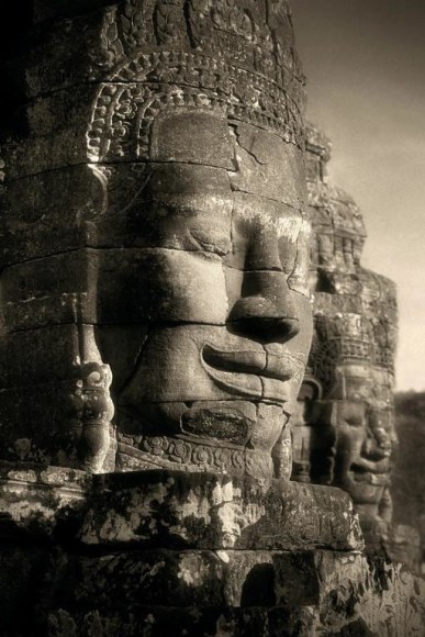 "Two Faces, The Bayon", Archival Pigment Print, 40 x 80"