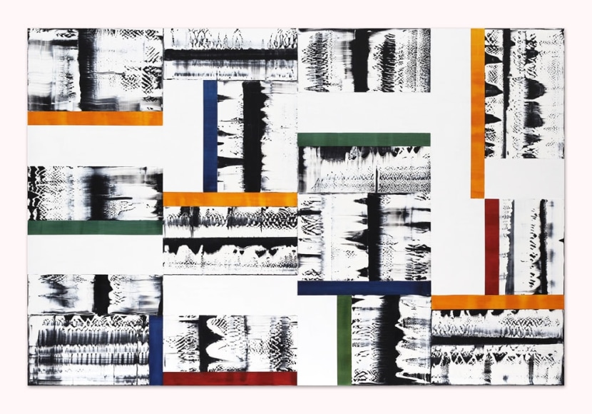 Ricardo Mazal, Composition in Yellow, Green, 2014, oil on linen, 63&nbsp;x 94.5&nbsp;inches/ 160&nbsp;x 240&nbsp;cm