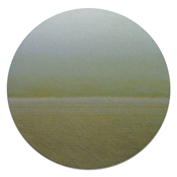 Joan Vennum, Before and After, 2010, oil on canvas, diameter: 152.4 centimeters (60 inches)