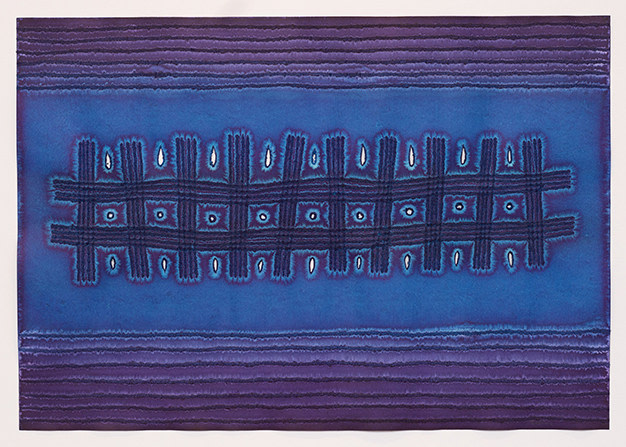 Sohan Qadri, Circumambulation II, 2002, ink and dye on paper, 99.1 x 68.6 cm (39 x 27 inches)