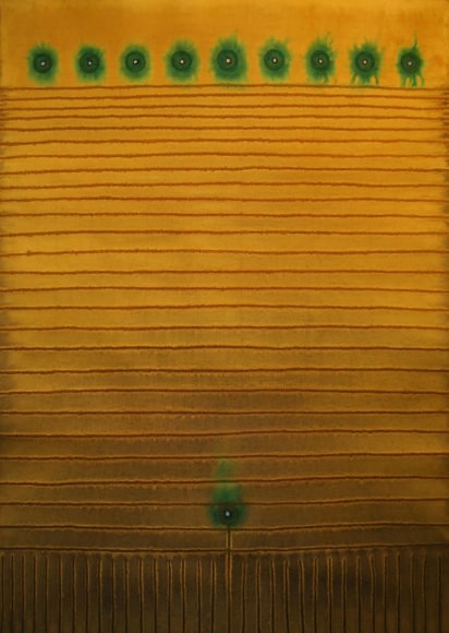 Vana III, 2008, Ink and dye on paper, 55 x 39"