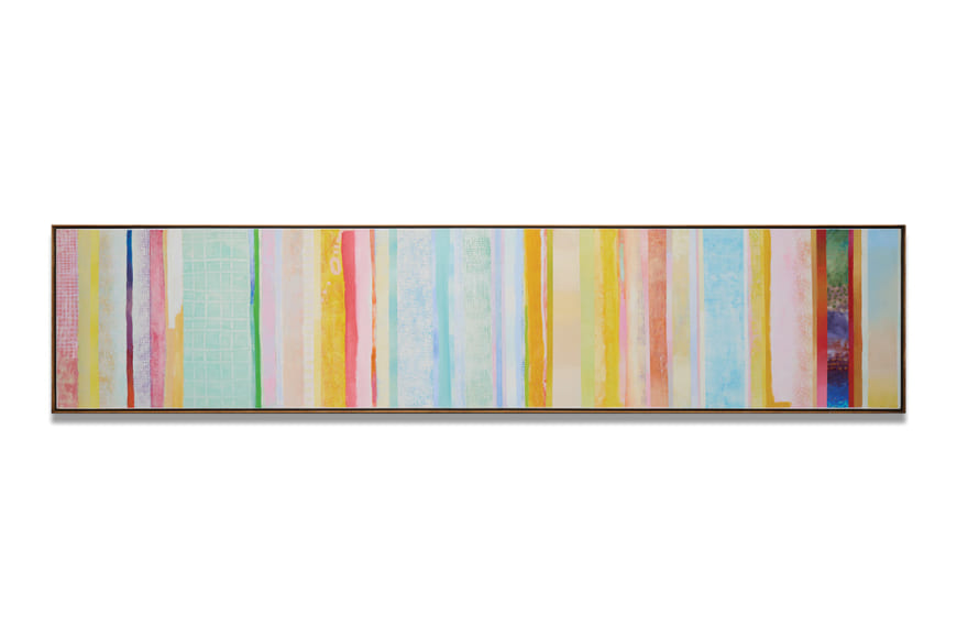 Robert Natkin, Untitled, c. 1975, acrylic on canvas, 61 x 298.5 cm (24 x 117.5 inches)