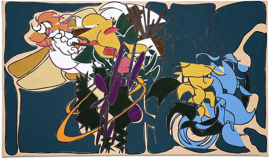 Book VI: The Wanderings of Odysseus, 2008, Acrylic on canvas, 29 x 50&quot;