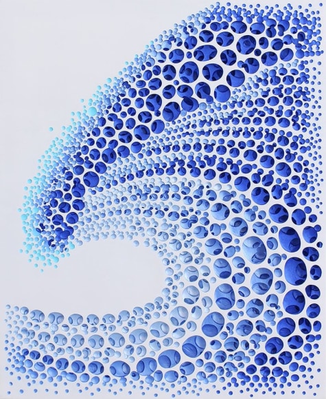 Kim Jaeil, Vestige (divine-blue), 2018, acrylic on fiberglass resin