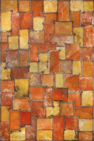 Nathan Slate Joseph,  Son Number One , 2006, Pure Pigment on galvanized steel, 48 x 72 x 2&quot;