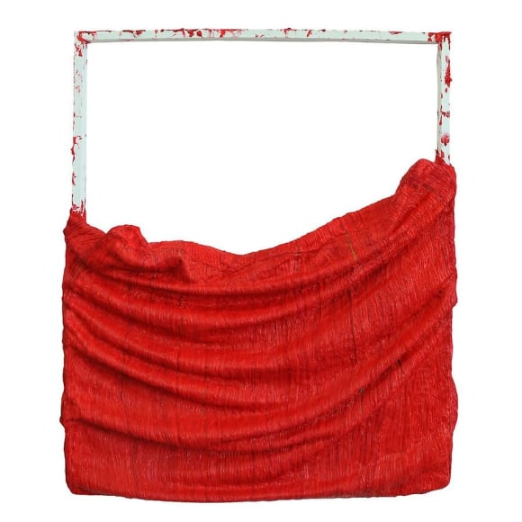 Beneath I, 2011, mixed media on canvas, 50.4 x 39.8 x 7.1 inches