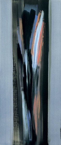 Vittorio Matino, Nero di Nola, 2006, acrylic on linen, 214.6 x 90.8 cm (84.5 x 35.8 inches)