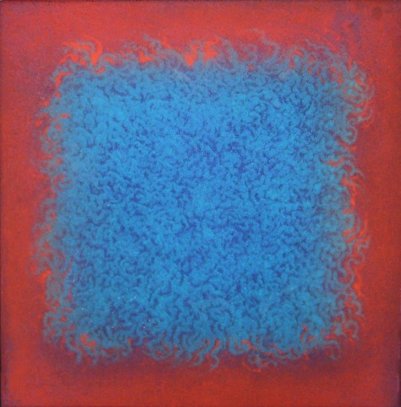 Natvar Bhavsar, AARAKH V, 2003, Pure pigment on canvas, 12 x 12 inches