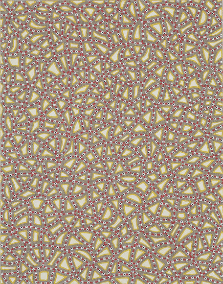 Anil Revri, Fractal XXXIII, 2007, mixed media on linen, 14 x 11"