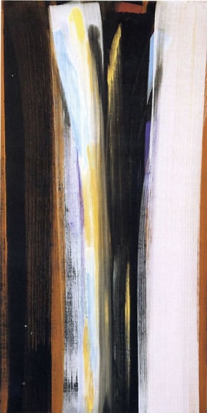 Vittorio Matino,  Matisse's Black , Acrylic on linen, 60.25 x 30.25"