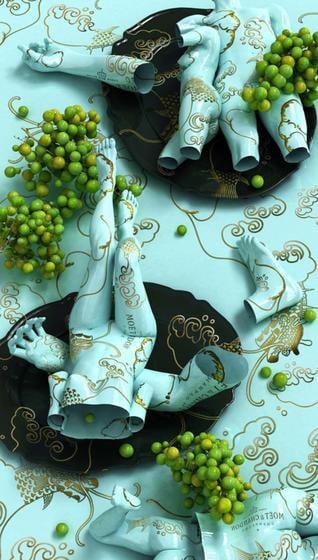 , Kim Joon, Moet Chandon, 2011, digital print, 82.7 x 47 inches / 210 x 119.4 cm., Edition 1/5.