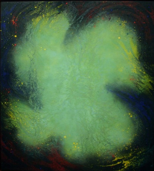 Natvar Bhavsar, VEEBHA, 1989, pure pigment on canvas, 61 x 55"