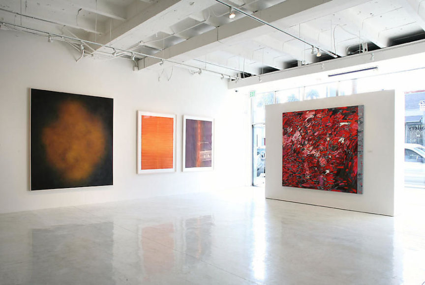 Sundaram Tagore Gallery Beverly Hills, Group Show, Artist Exhibited Left to Right: Natvar Bhavsar, Sohan Qadri, Judith Murray.