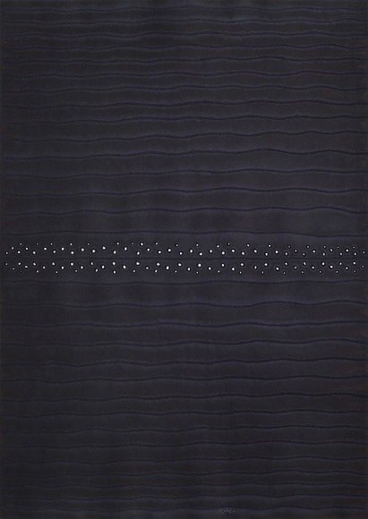 Sohan Qadri, Samadhi VII, 2004, ink and dye on paper, 55 x 39 inches