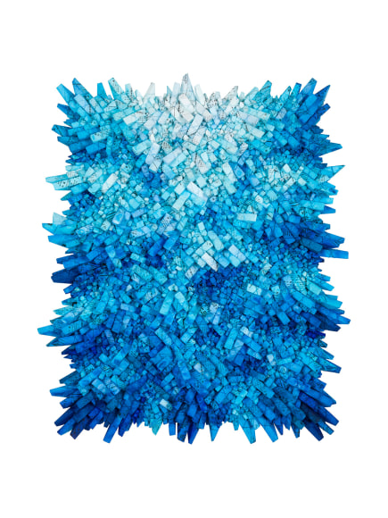 Chun Kwang Young, Aggregation 23 - NV122, 2023, mixed media with Korean mulberry paper, 118 x 96 cm (46.5 x 37.8 inches)