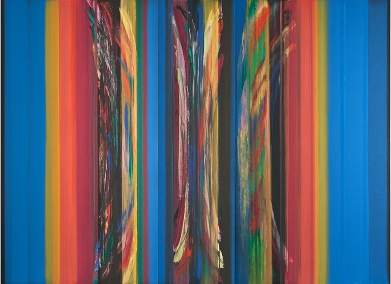 Vittorio Matino, Beyond Blu Two, 2012, acrylic on linen, 240 x 327 cm (94.5 x 128.75 inches)