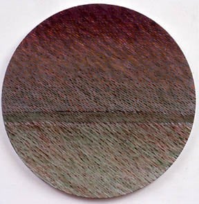 Joan Vennum, Approach, 2004, Oil on canvas, 4&#039; Tondo