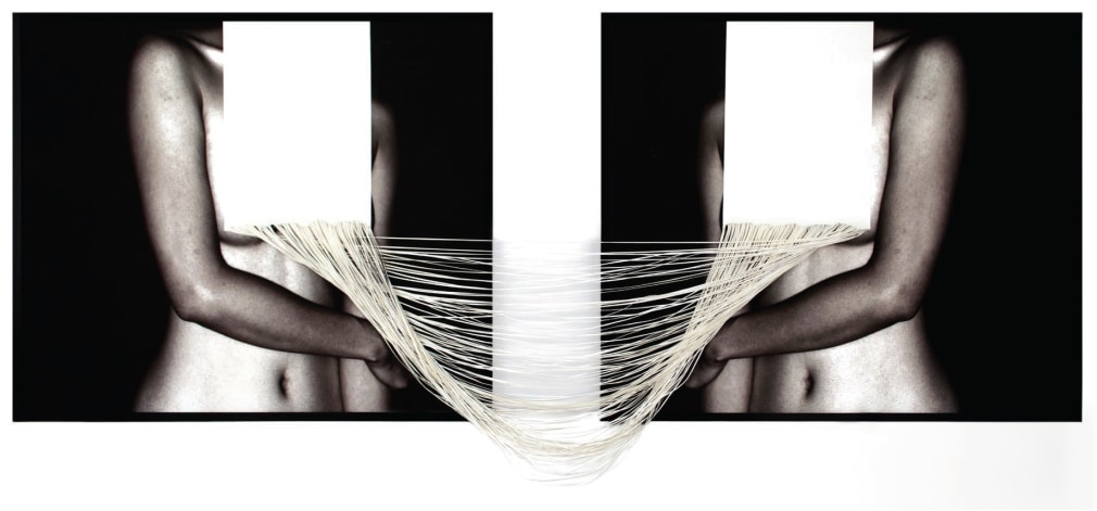 Kamolpan Chotvichai:&nbsp;Tension, 2015, c-type print and hand cut canvas, 36.5 x 97.2 inches/92.7 x 246.7 cm