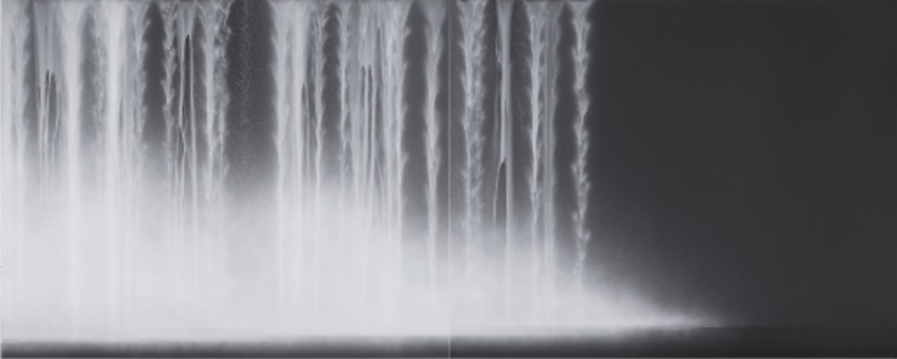 Hiroshi Senju, Waterfall, 2014, acrylic pigments on Japanese mulberry paper