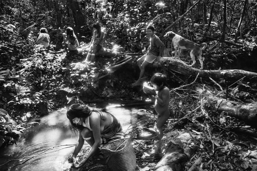 Sebasti&atilde;o Salgado, Scene near the Marubo Maronal village, Amazonas, Brazil, 1998, gelatin silver print