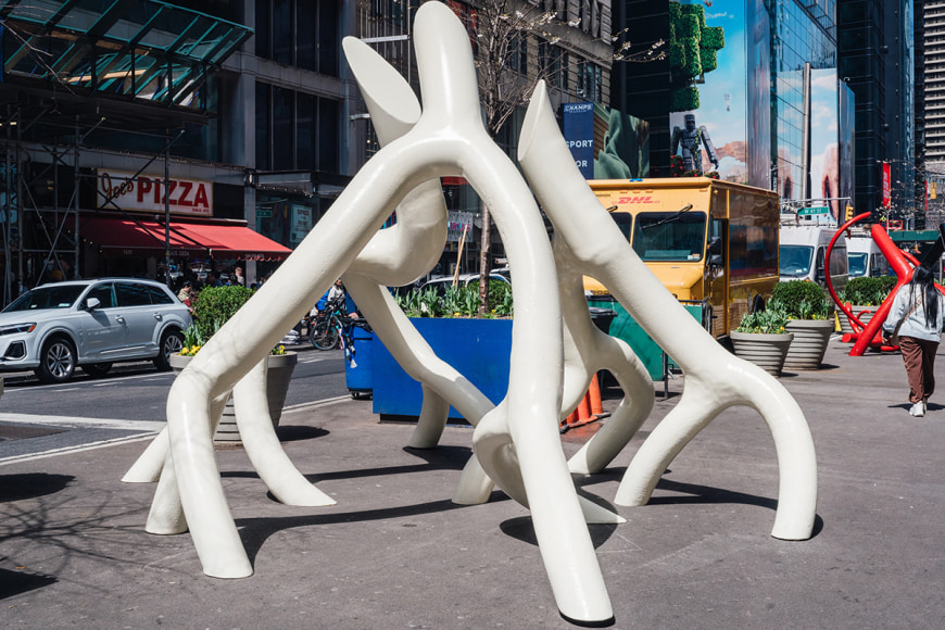 Steve Tobin, Untitled (Steelroots Series), welded steel, paint, 9'2&quot; x 14'6&quot; x 13'6&quot;