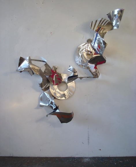 Embraceable You, 2010, stainless steel, industrial paint, 59"H x 59"W x 19 3/4"D