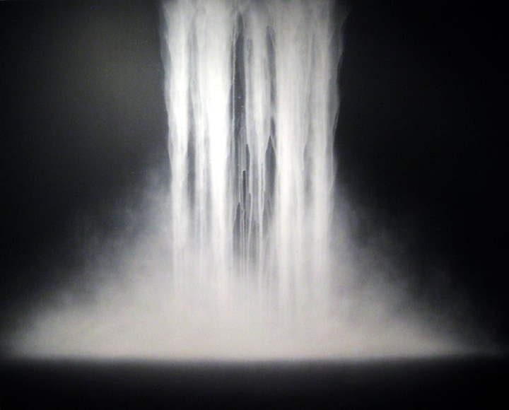 Hiroshi Senju Waterfall V	2008	Fluorescent pigment on mulberry paper mounted on board	71 x 91"