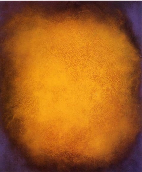 Natvar Bhavsar RANAK, 2001  Pure pigment on canvas  44 x 38&quot;