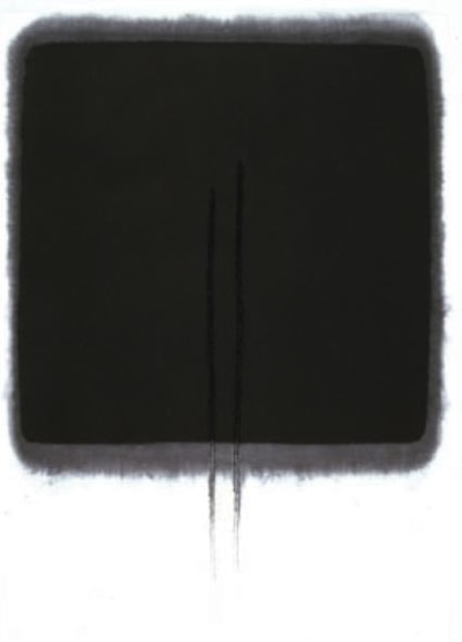 Sohan Qadri, Ratna, 1996, Ink & dye on paper, 39 x 25"