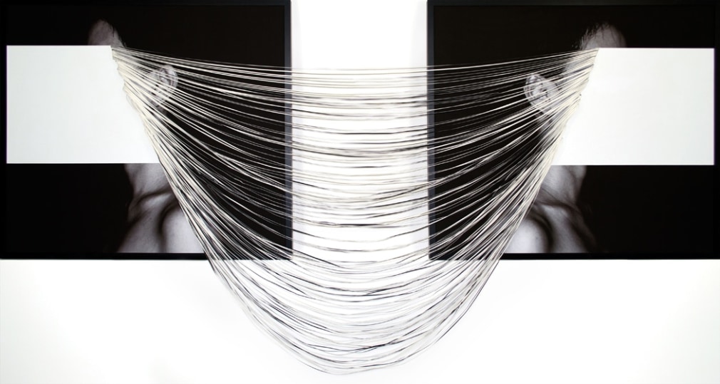 In Between, 2015,&nbsp;C-type print and hand-cut canvas.&nbsp;32.5&nbsp;x 90 inches,&nbsp;83 x 230 cm