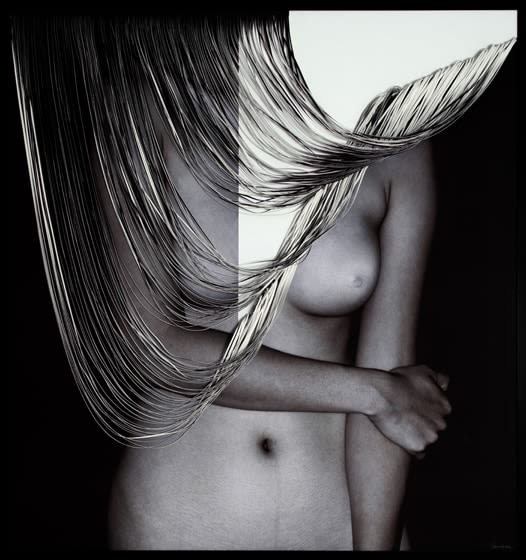 Kamolpan Chotvichai, Uncertainty, 2015, c-type print and hand cut canvas, 119 x 112 cm (47 x 44 inches)