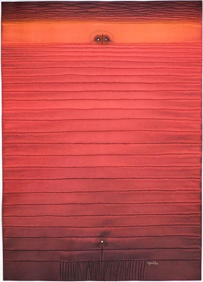 Amala, 2008, Ink and dye on paper, 55 x 39&quot;