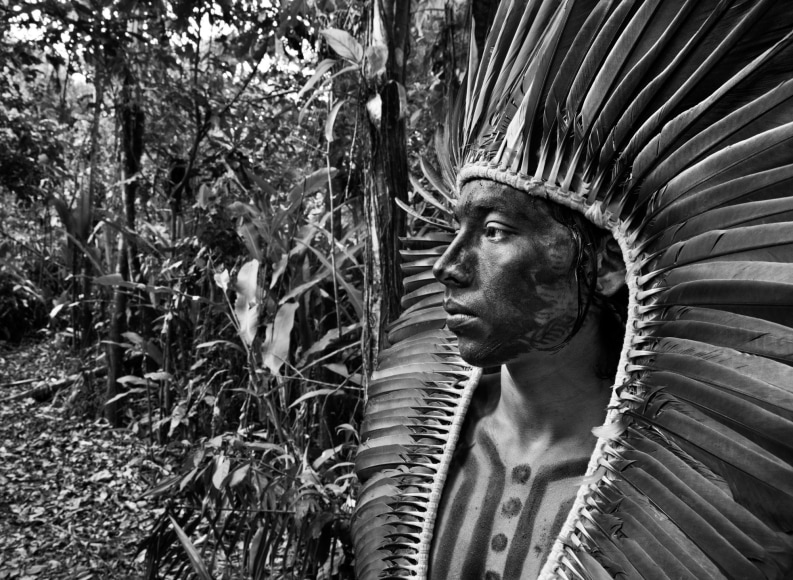 Sebasti&atilde;o Salgado, Pan&atilde; (Saulo) Yawanaw&aacute;, Rio Greg&oacute;rio Indigenous Territory, state of Acre, Brazil, 2016, gelatin silver print, 91.4 x 127 cm (36 x 50 inches)