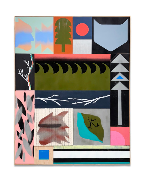 Too Late to Look, 2024, mixed media, 48 x 36 inches/122 x 91.4 cm