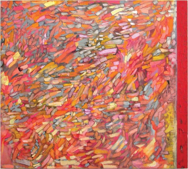 Camouflage, 2008 Oil on linen, 30 x 34&quot;