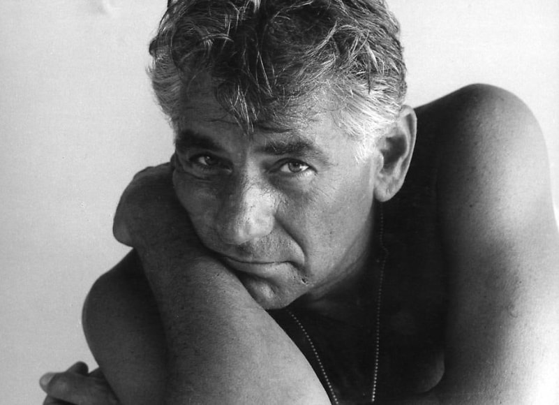 Italy, Leonard Bernstein, 1967, Silver gelatin print, 9.5 x 13&quot;