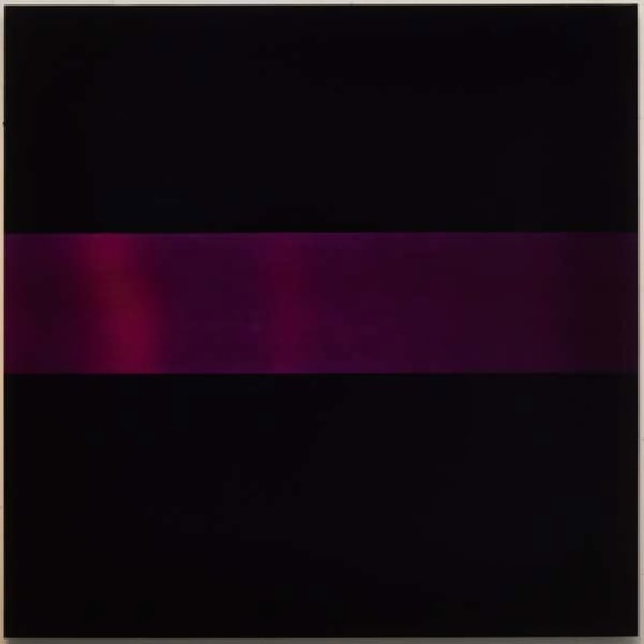 Miya Ando, Urushi Lacquer Murasaki, 2015, urethane and pigment on aluminum, 91.5 x 91.5 cm (36 x 36 inches)