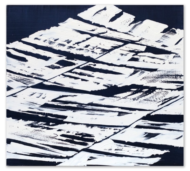 Ricardo Mazal, White Mountain 5, 2024, oil on linen, 101.6 x 111.8 cm (40 x 44 inches)