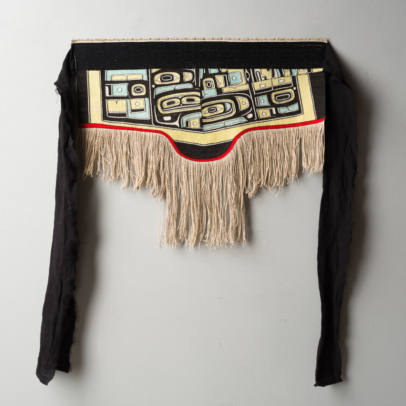 Jaad Kuujus (Meghann O'Brien), The Spirit of Shape, 2015-2018, Merino wool, cashmere, cedar bark, 38.1 x 76.2 cm (15 x 30 inches)