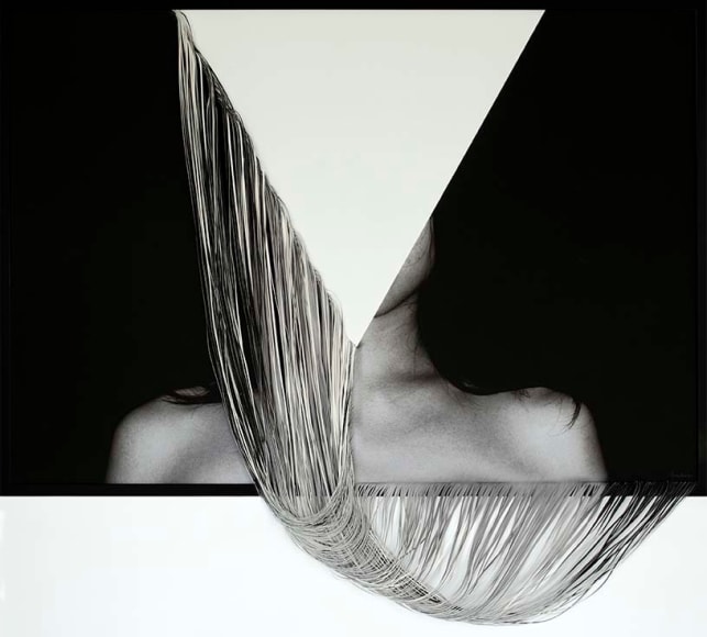 Kamolpan Chotvichai, Blinded No. 2, 2016, c-type print and hand cut canvas, 83 x 118 cm (32.7 x 46.5 inches)