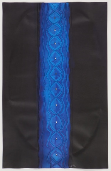 Sohan Qadri, Untitled, ink and dye on paper, 140 x 100 cm (55 x 35.5 inches)