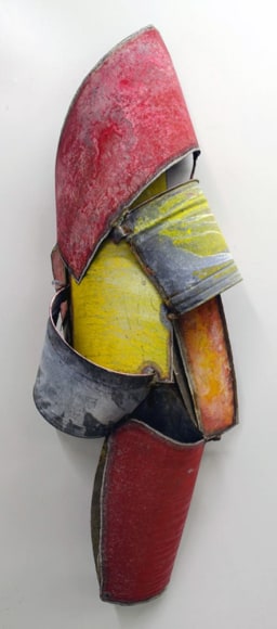 Nathan Slate Joseph, Kimonolady, 2013, pure pigments on steel, 129.5 x 44.5 x 34.3 cm (51 x 17.5 x 13.5 inches)