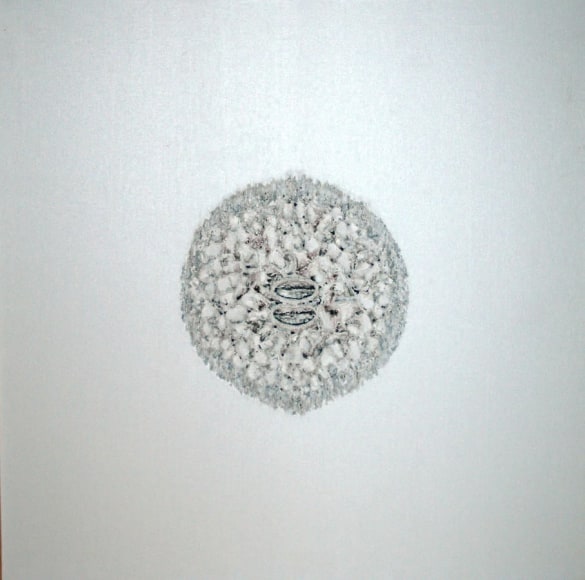 Spirited Fossil, 1974, Oil on canvas, 32 x 32"